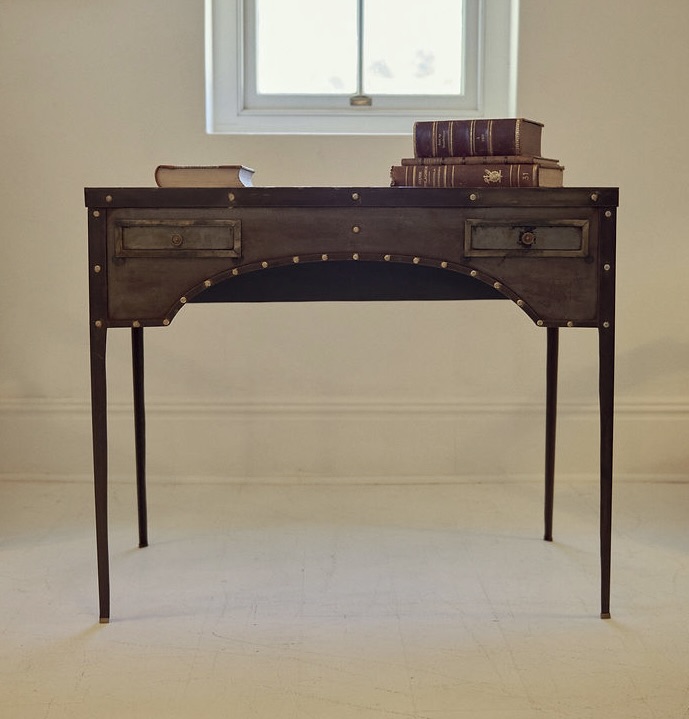 Artisan handcrafting a bespoke wooden table