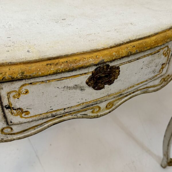 French painted table